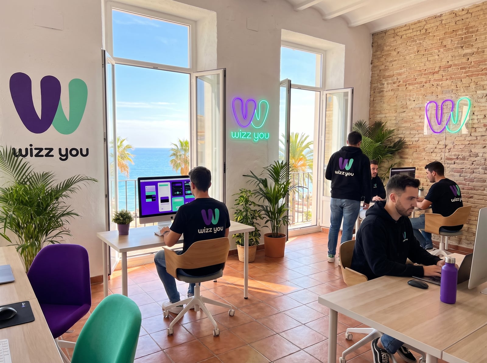 Le bureau Wizz You à Alicante, ouvert sur la Méditerranée