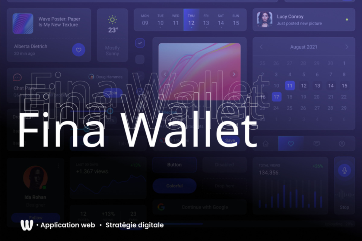 Fina Wallet — Portefeuille crypto — projet Développement Web réalisé par Wizz You