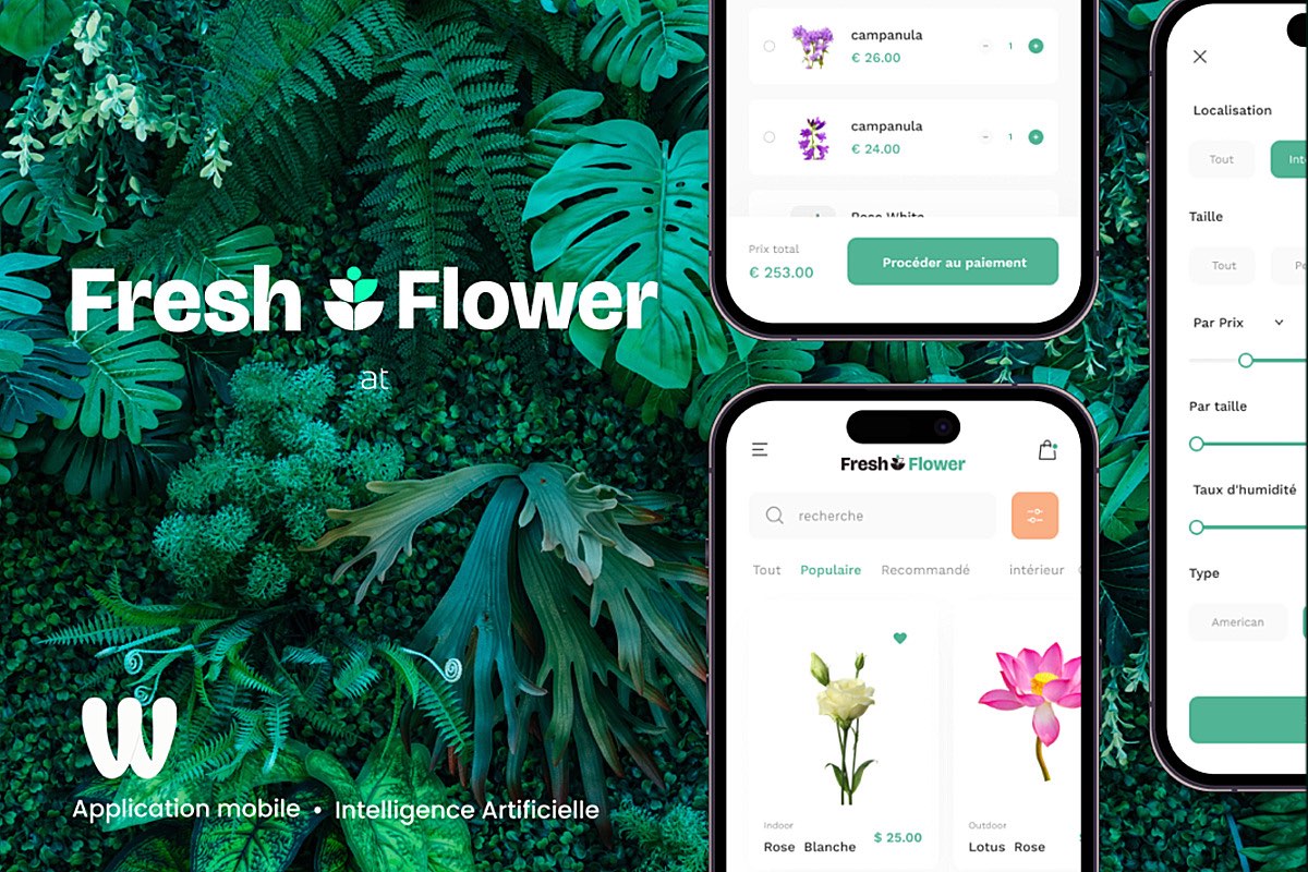 Fresh Flowers — Votre fleuriste en ligne — projet Développement Web réalisé par Wizz You