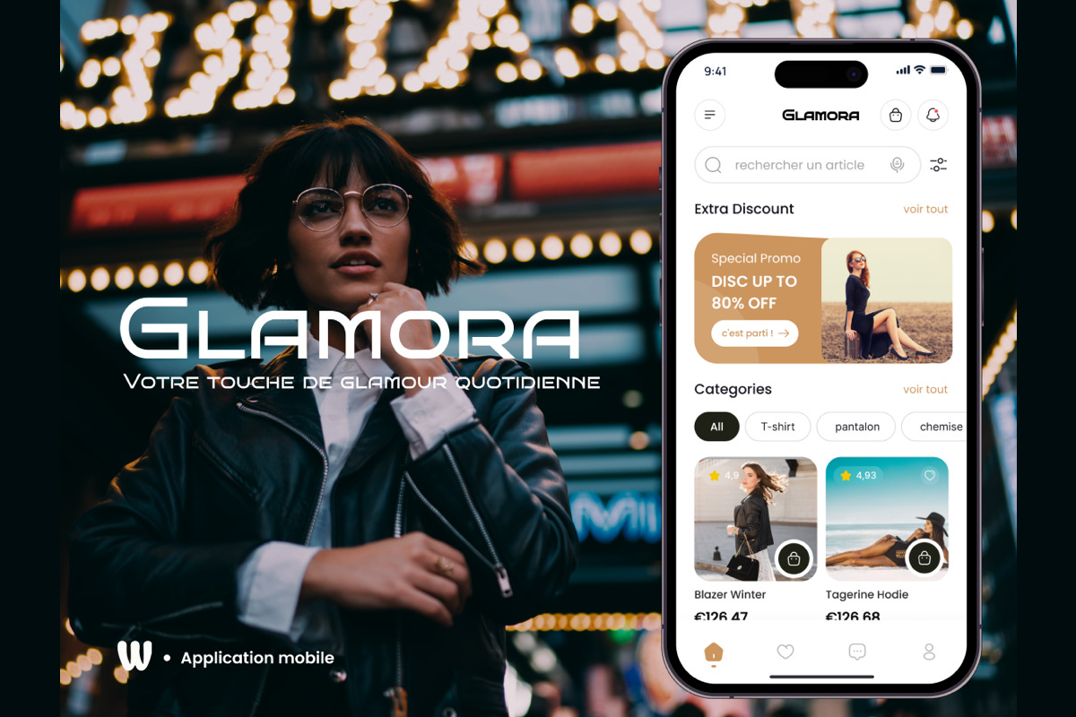 GLAMORA — Votre touche de glamour quotidienne — projet Développement Web réalisé par Wizz You