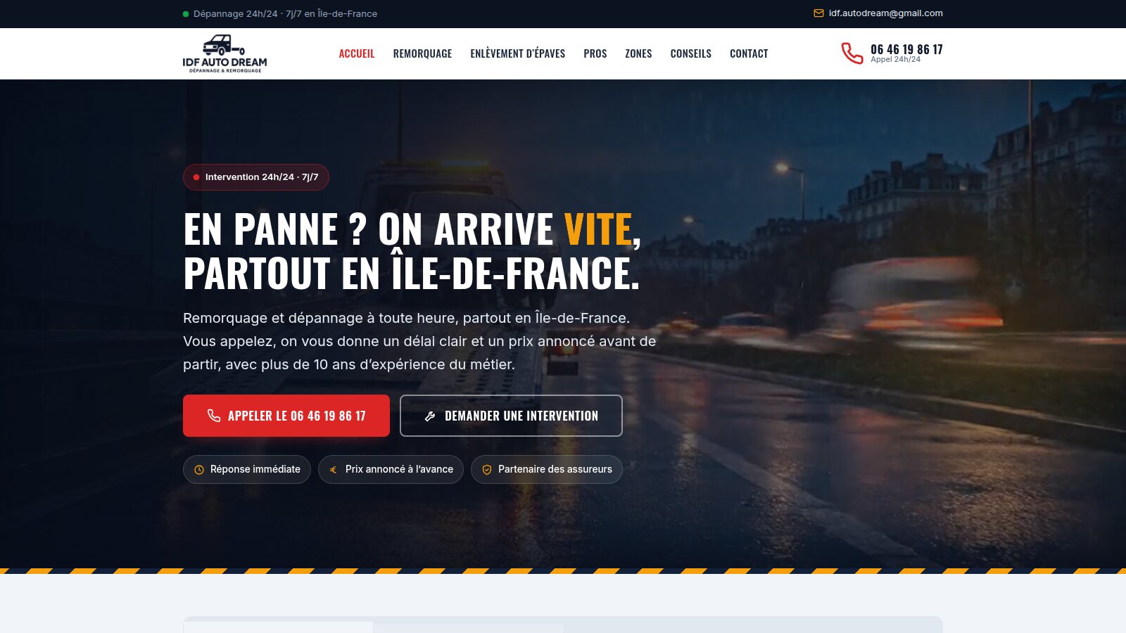 IDF Auto Dream — projet Développement Web réalisé par Wizz You