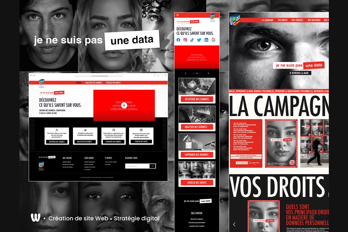 Respecte Mes Datas — UFC Que Choisir — projet Développement Web réalisé par Wizz You