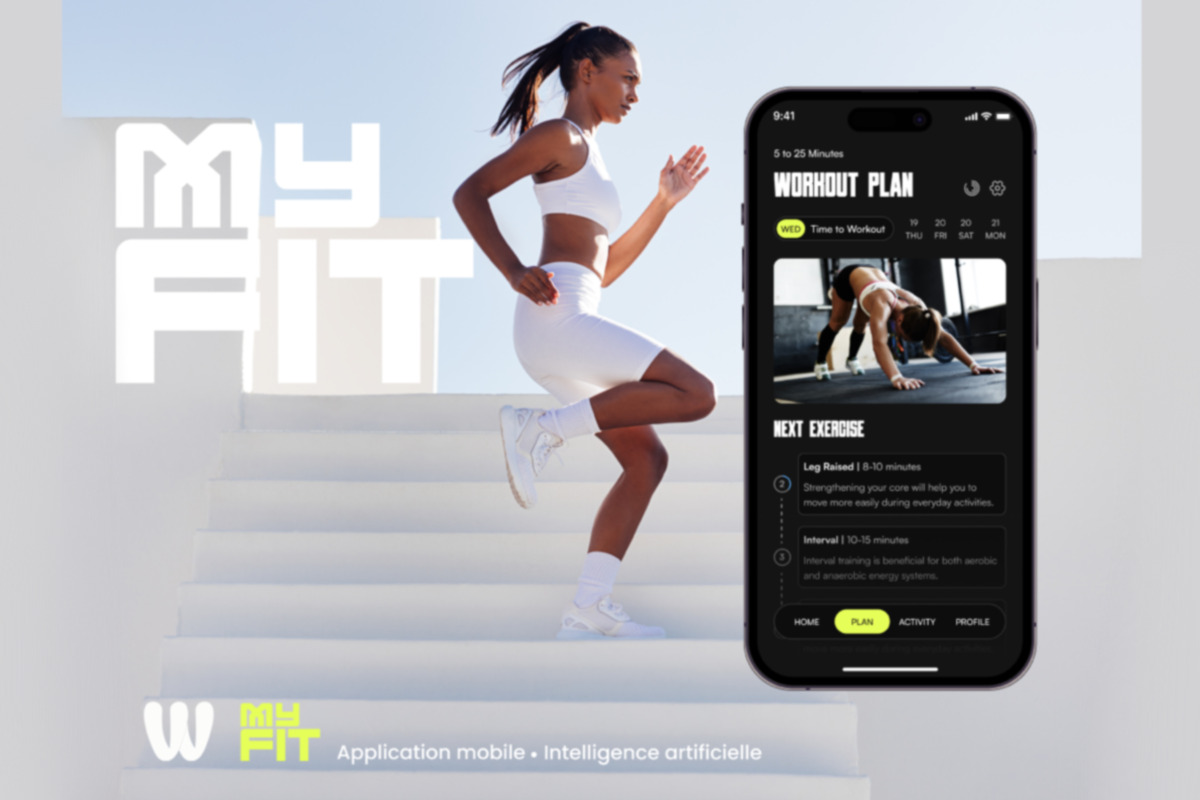 My Fit — Coach virtuel personnel — projet Automatisation & IA réalisé par Wizz You