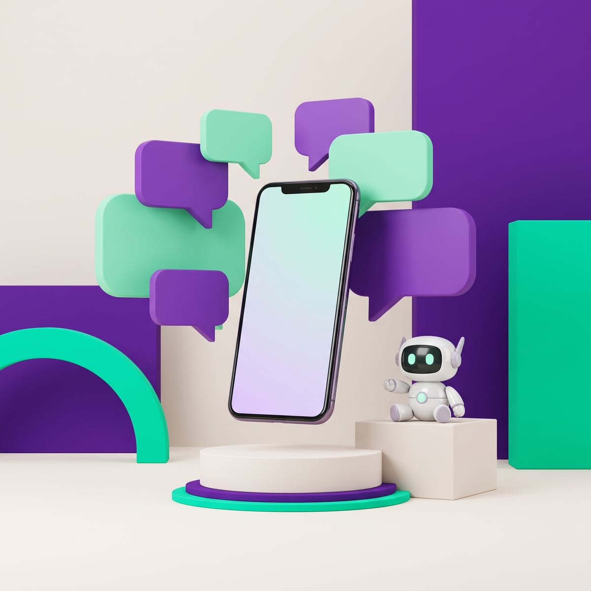 Illustration chatbots IA — Wizz You
