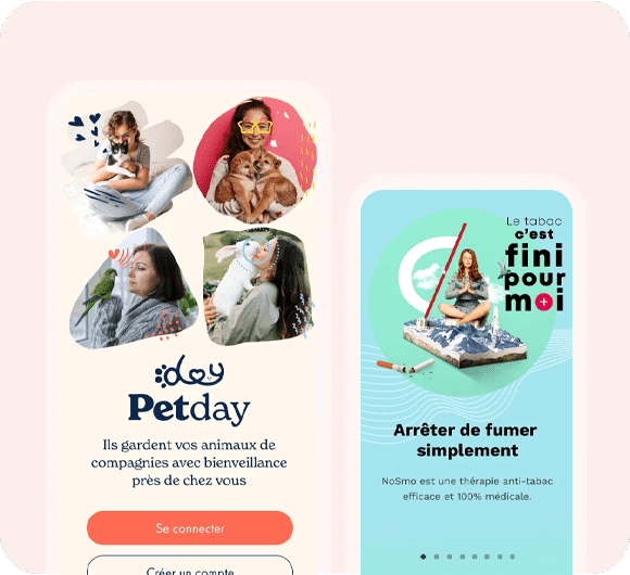 Application mobile conçue par notre agence web à Toulouse pour YSL et Nosmo