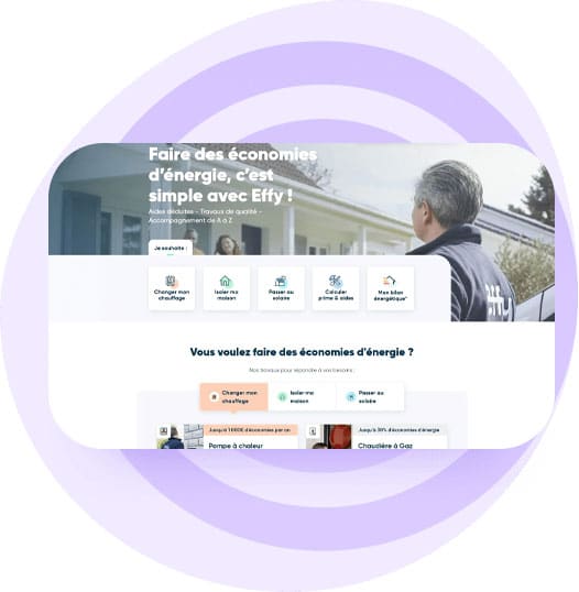 Page d’accueil d’un site internet sur mesure optimisé pour le SEO local
