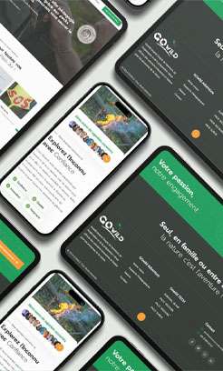 Aperçu d’un site vitrine sur mesure réalisé pour une PME