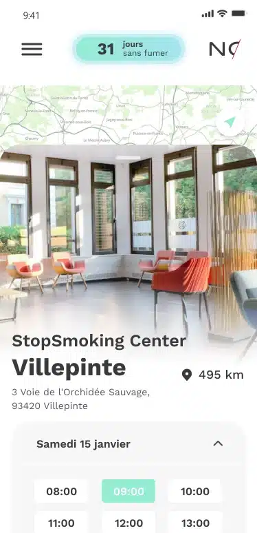 Centre Nosmo de Villepinte – rendez-vous via l’application mobile pour arrêter de fumer