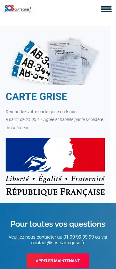 SOS Carte Grise - Demande rapide et sécurisée