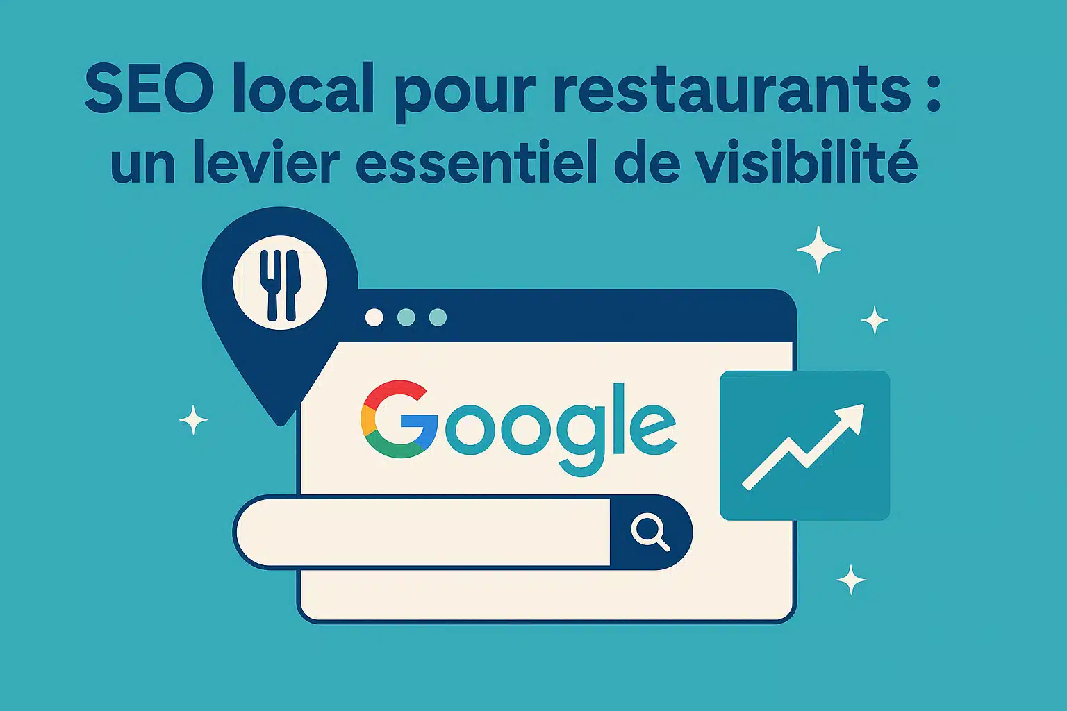 SEO local pour restaurants : illustration de la visibilité sur Google et des recherches géolocalisées
